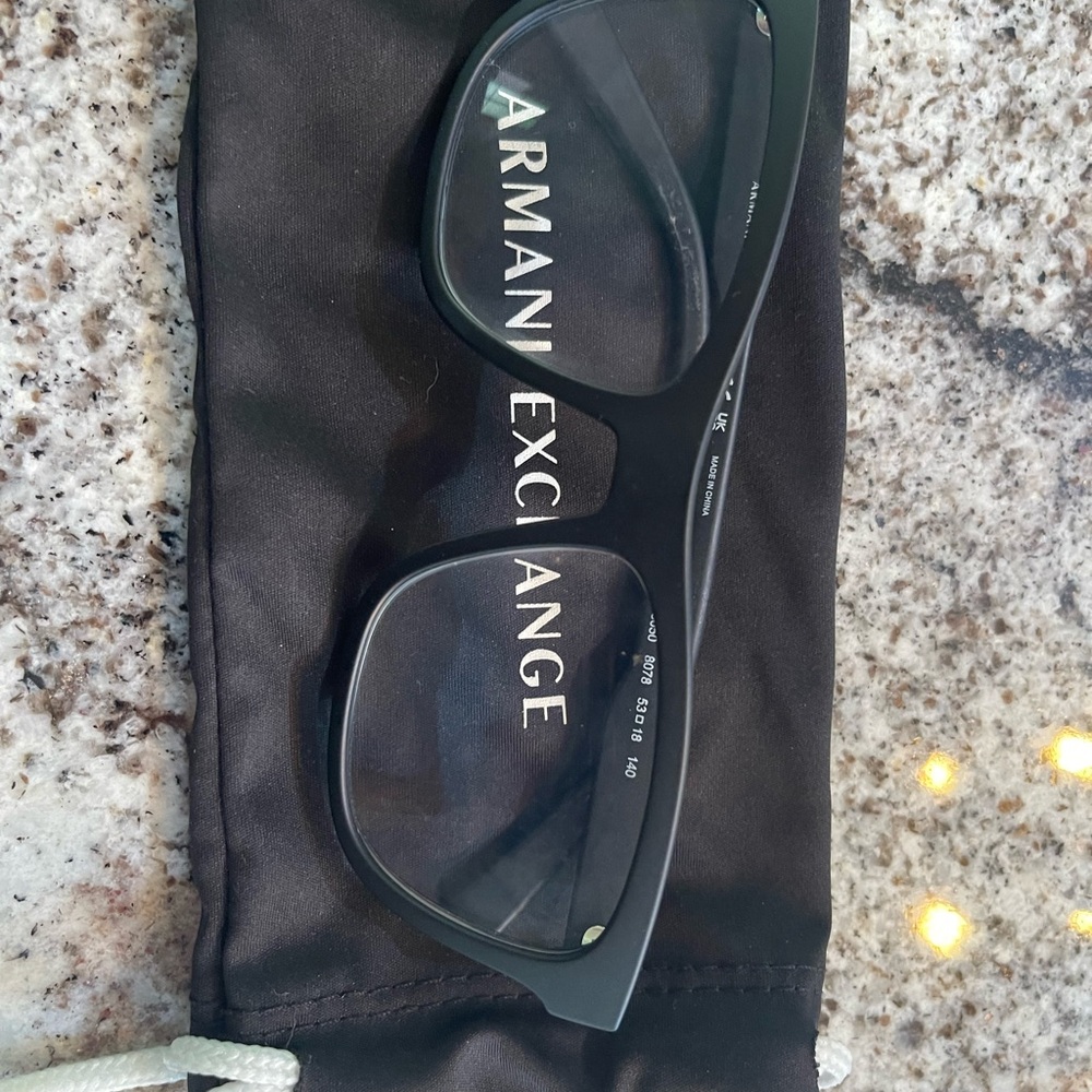 Armani Exchange AX3050 Matte Black Eyeglasses Frames w/ Pouch
